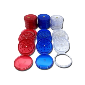 TRITURADOR TABACO ACRILICO CON REJILLA 4 PARTES