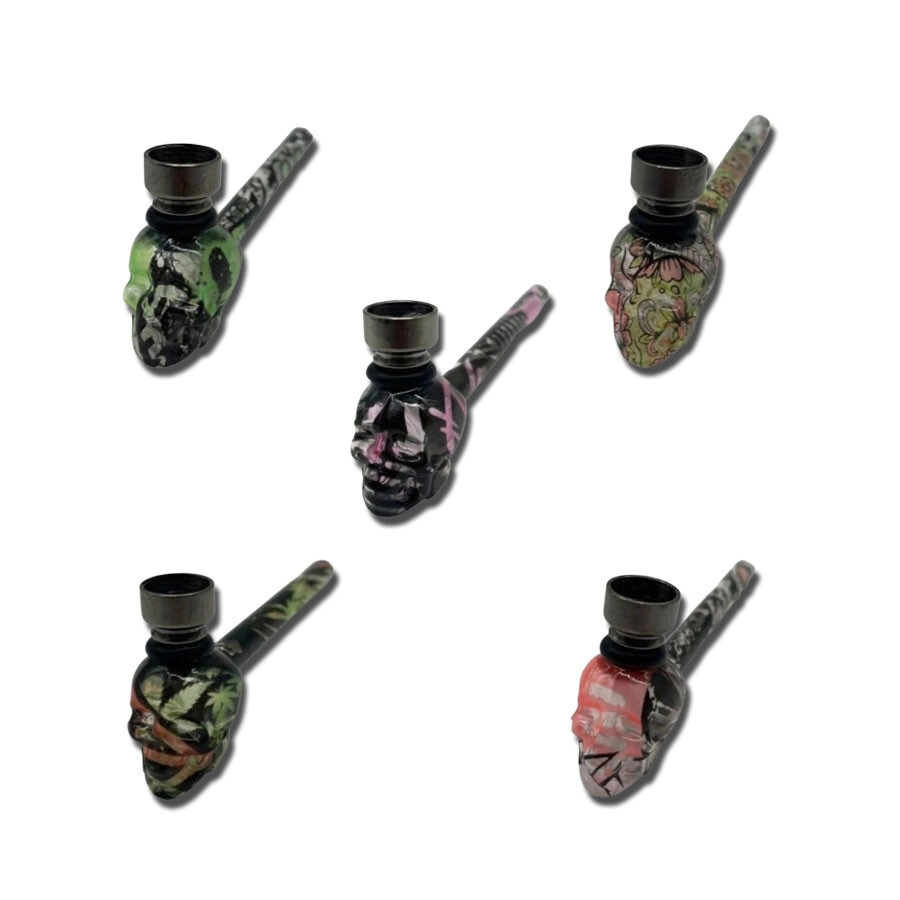 PIPA PYREX 12.5 CM DISEOS CALAVERA