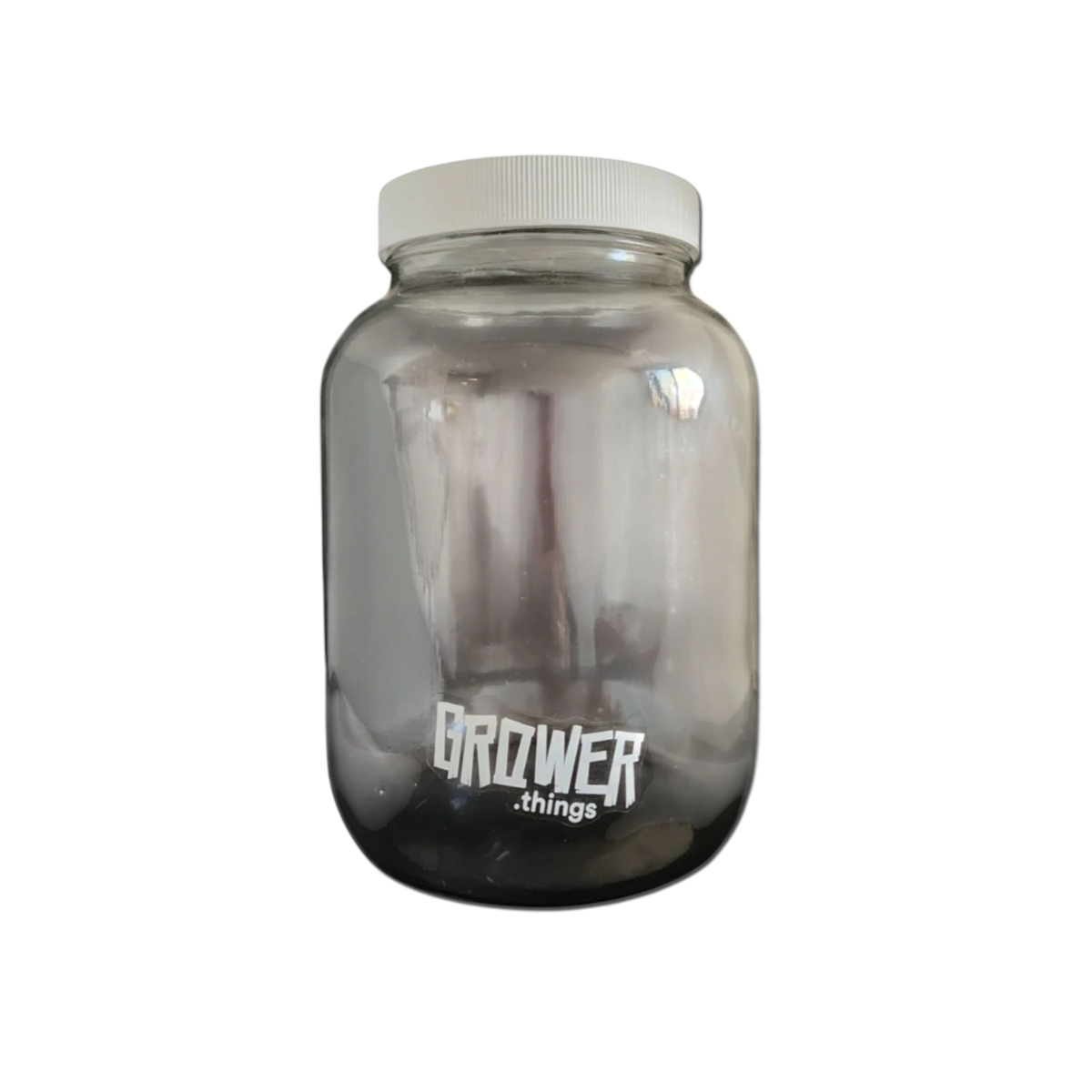 FRASCO VIDRIO CON TAPA PLASTICO 3000CC GROWER THINGS