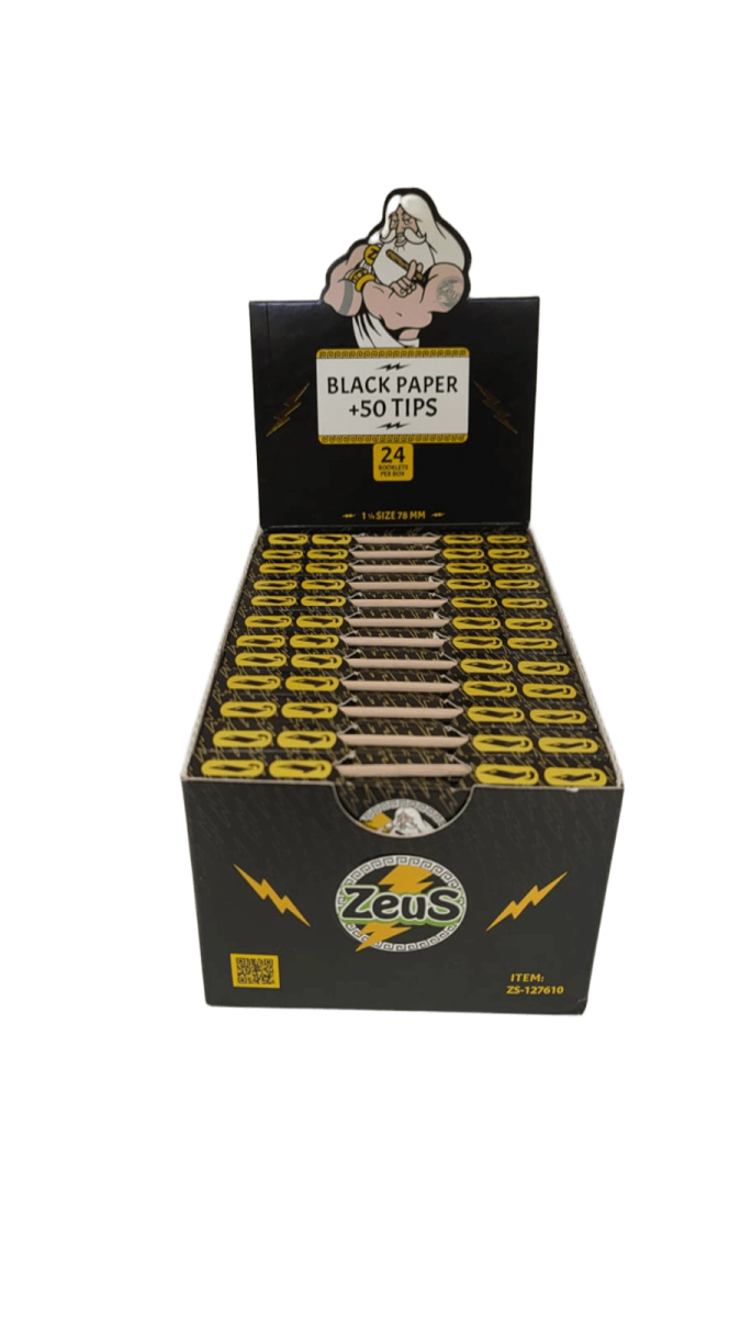 PAPEL BLACK ZEUS + TIPS BLACK + PALILLO