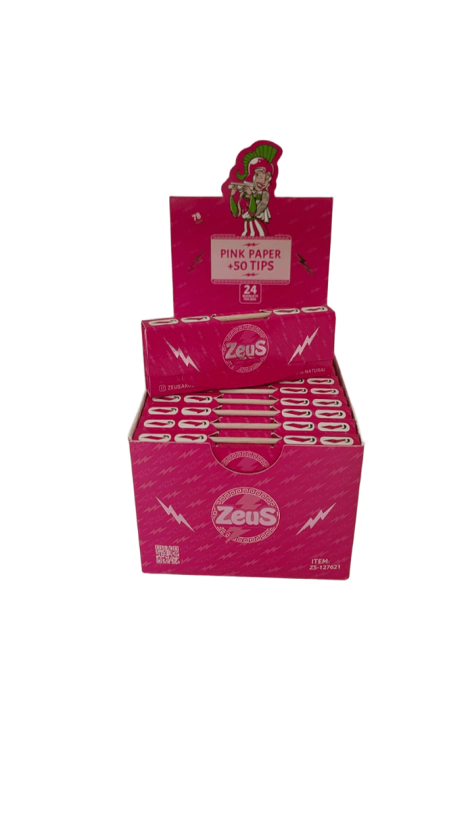 PAPEL PINK ZEUS + TIPS BLACK + PALILLO