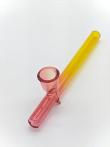 PIPA DE VIDRIO TRICOLOR CON SOPORTE