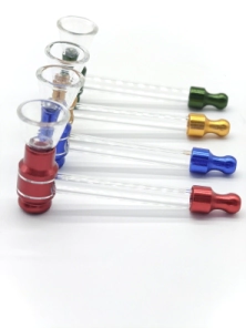 PIPA DE VIDRIO BASE METAL