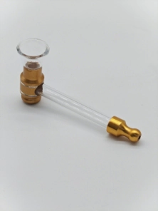 PIPA DE VIDRIO BASE METAL