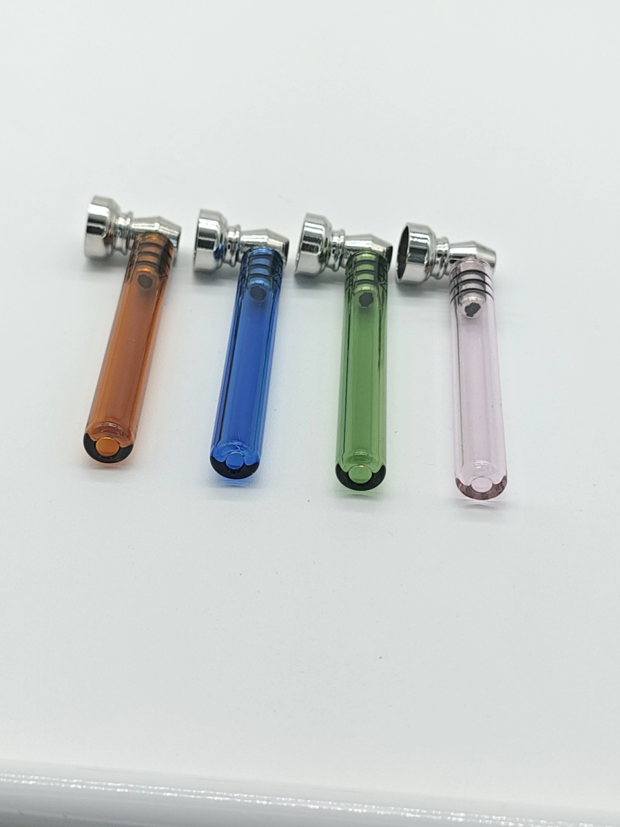 PIPA DE VIDRIO METAL COLORES RECTA