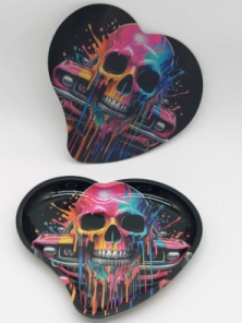 BANDEJA METALICA CORAZON CON TAPA MAGNETICA